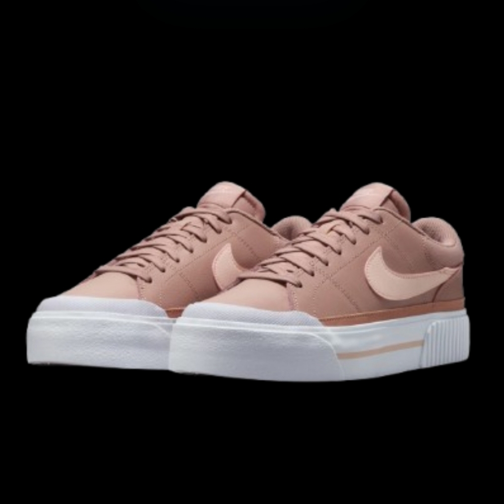 Nike Court Legacy Lift Platform Womens Particle Pink Rose Gold